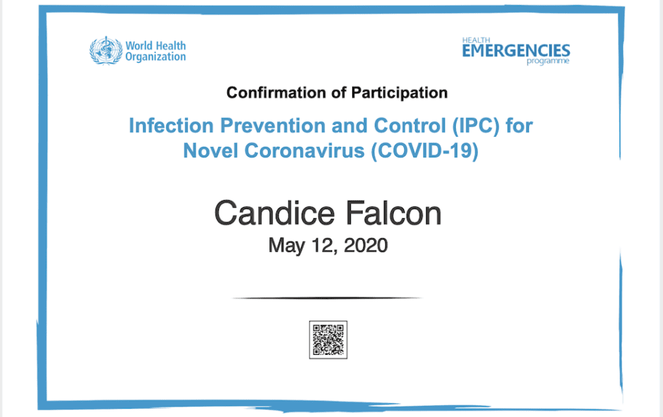 Certificate IPC COVID-19